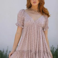 Newbury Kustom Leah V-Neck Mini Dress Clothing