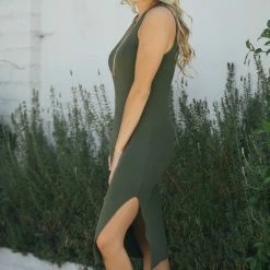 Papermoon Cassia Knit Midi Dress Maternity Friendly