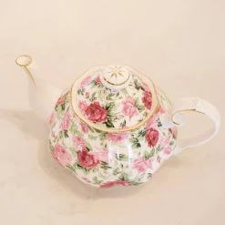 Coastline Imports Summer Rose Teapot
