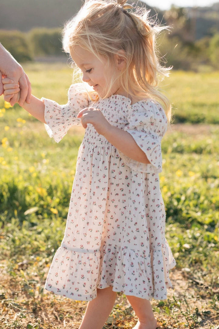 & Merci Mini Adalyn Smocked Dress Kids