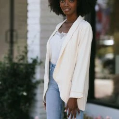 Lush Micah Open Front Blazer