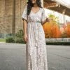 Sage Celia Silver Sequin Maxi Dress