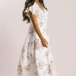 Everly Bridal Petite Charlotte Floral Wrap Maxi Dress
