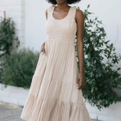 Wishlist Rita Textured Midi Dress Maternity Friendly