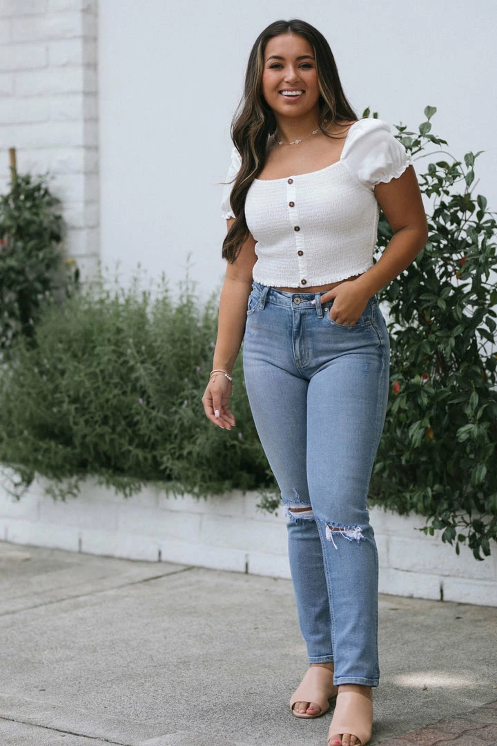 KanCan Clothing Adina Slim Straight Jean