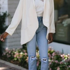 Lush Micah Open Front Blazer