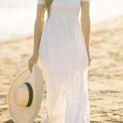 Aakaa Lucille Off Shoulder Maxi Dress