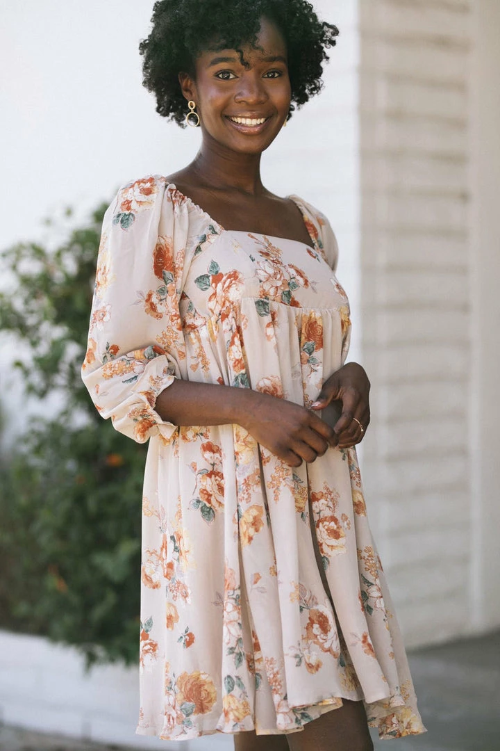 Sweet Lemon Marilyn Babydoll Mini Dress