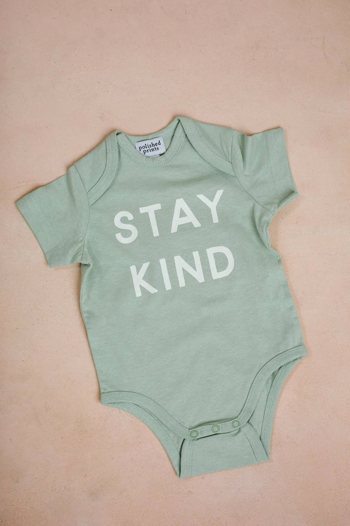 Polished Prints Stay Kind Infant Onesie Kids