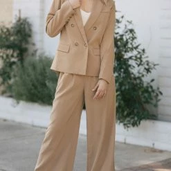 Aaron & Amber Agnes Double Breasted Blazer Work Essentials