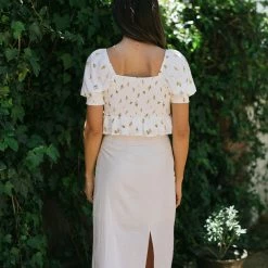 Paper Crane Annelise Puff Sleeve Top