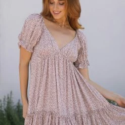 Newbury Kustom Leah V-Neck Mini Dress Clothing