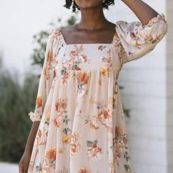 Sweet Lemon Marilyn Babydoll Mini Dress