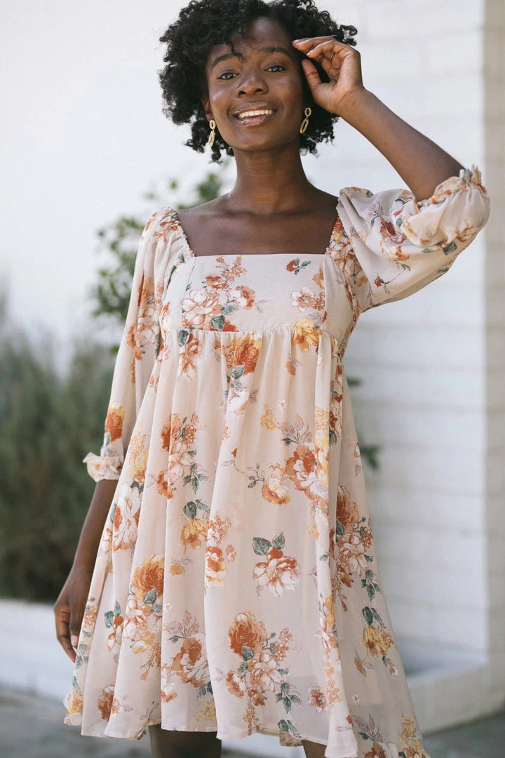 Sweet Lemon Marilyn Babydoll Mini Dress