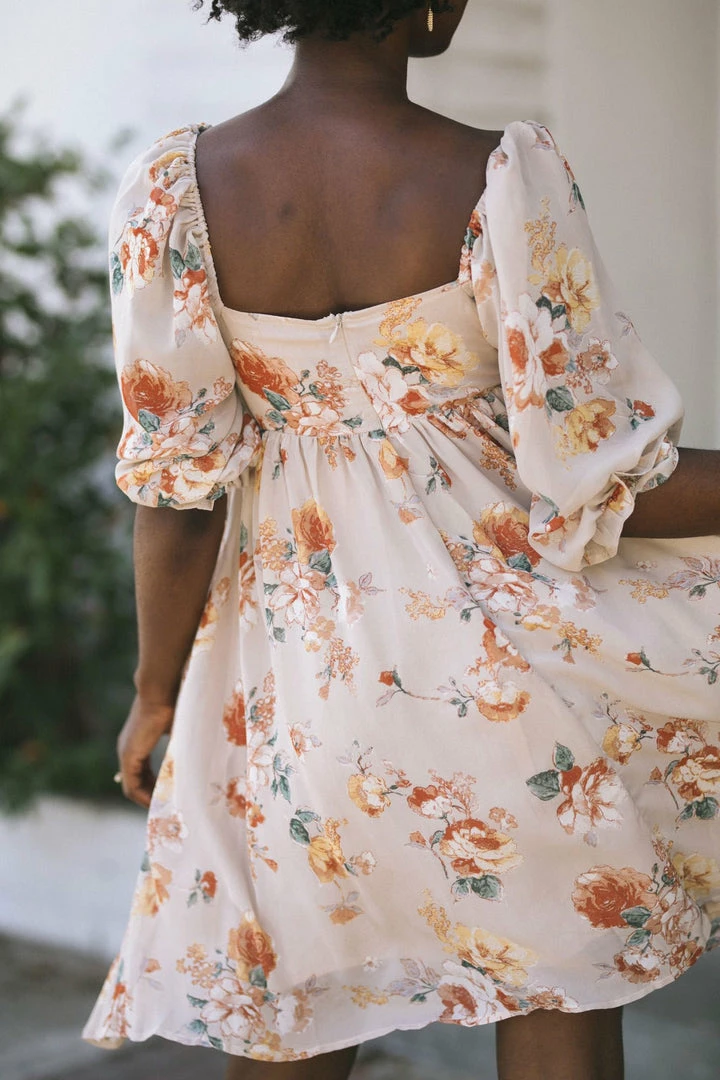 Sweet Lemon Marilyn Babydoll Mini Dress