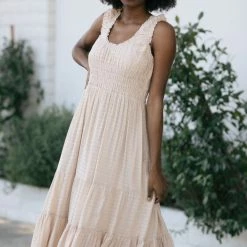 Wishlist Rita Textured Midi Dress Maternity Friendly