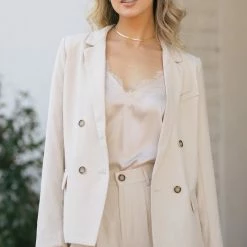 Aaron & Amber Agnes Double Breasted Blazer Work Essentials