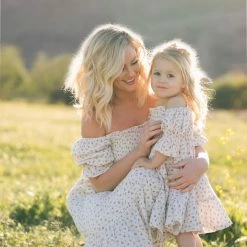 & Merci Adalyn Smocked Midi Dress