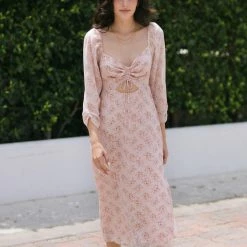 Lush Brianne Cut-Out Midi Dress