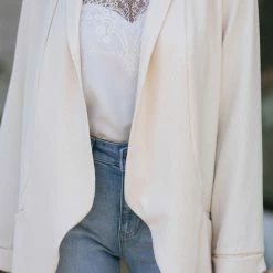 Lush Micah Open Front Blazer