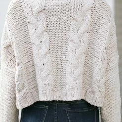 Aakaa Clothing Addie Cable Knit Turtleneck