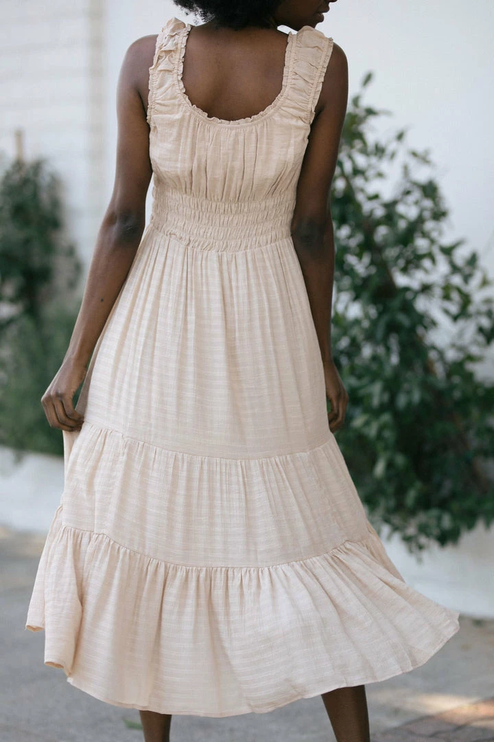 Wishlist Rita Textured Midi Dress Maternity Friendly