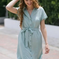 Style Melody Ethel Collared Shirt Dress Work Essentials
