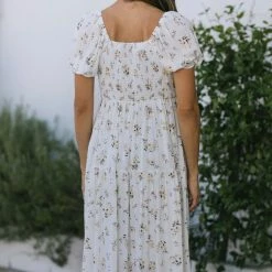 Mikarose Maternity Friendly Alice Puff Sleeve Dress