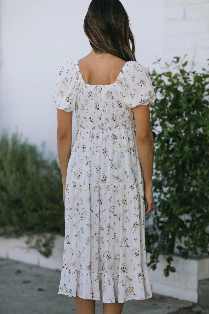 Mikarose Maternity Friendly Alice Puff Sleeve Dress