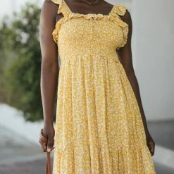 In Loom Sawyer Smocked Ruffled Dress