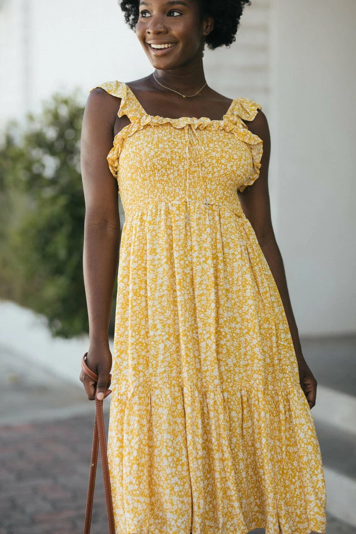 In Loom Sawyer Smocked Ruffled Dress