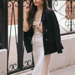 Aaron & Amber Agnes Double Breasted Blazer Work Essentials