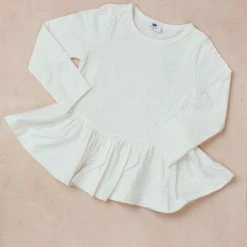 Salon De Bebe Kids Peplum Long Sleeve