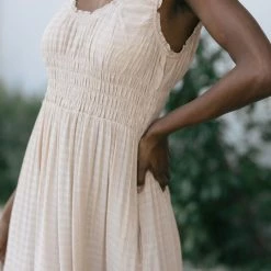 Wishlist Rita Textured Midi Dress Maternity Friendly