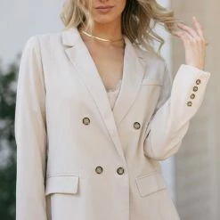 Aaron & Amber Agnes Double Breasted Blazer Work Essentials