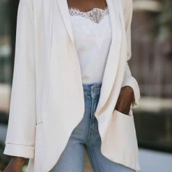 Lush Micah Open Front Blazer