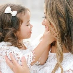 Morning Lavender Kids Crop Lace Top