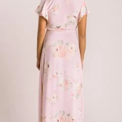 Everly Bridal Petite Charlotte Floral Wrap Maxi Dress