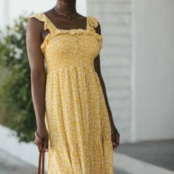 In Loom Sawyer Smocked Ruffled Dress