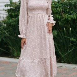 Blu Pepper Aja Smocked Midi Dress