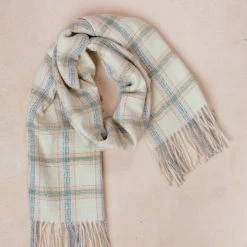 Fame Cynthia Pastel Plaid Scarf