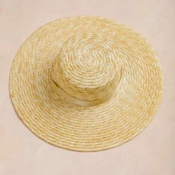 Fame Odette Ribbon Tie Straw Hat