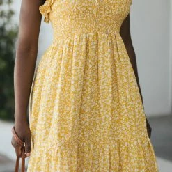 In Loom Sawyer Smocked Ruffled Dress