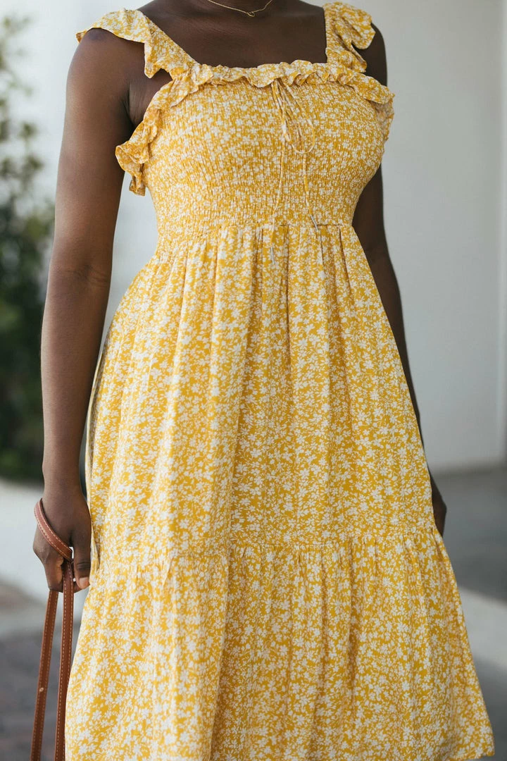 In Loom Sawyer Smocked Ruffled Dress