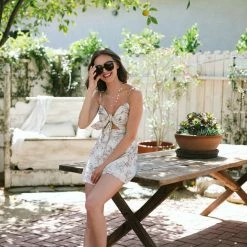 Illa Illa Clothing Abby Tie Front Romper