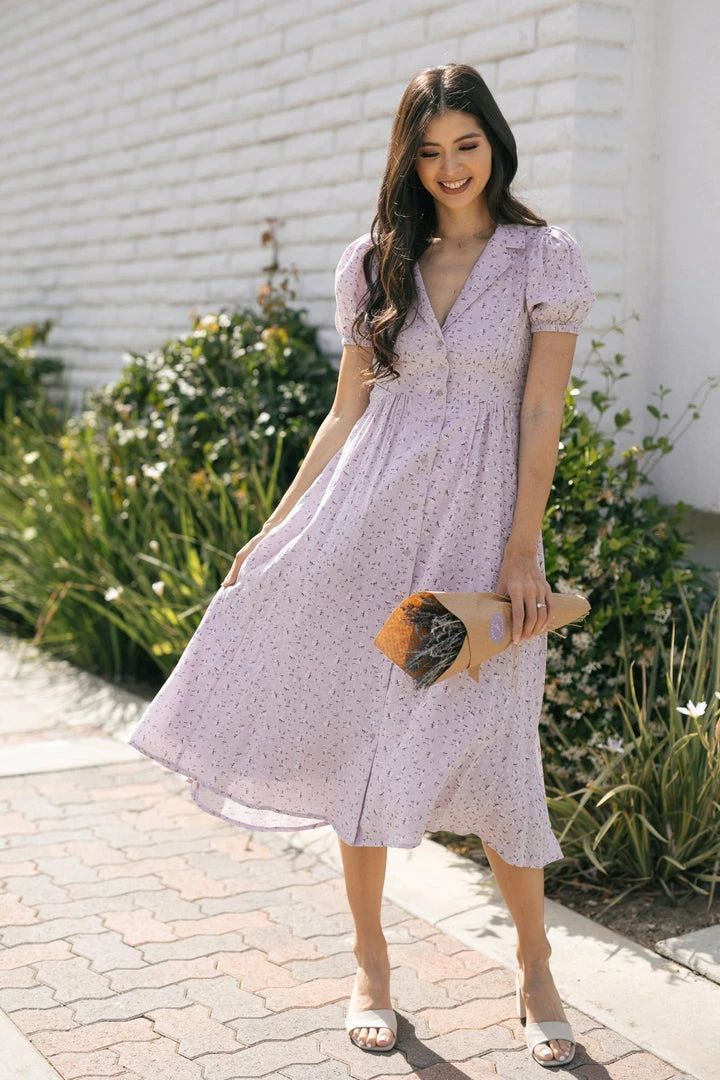 In Loom Clothing Jada Collared Midi Dress