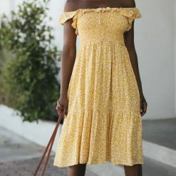 In Loom Sawyer Smocked Ruffled Dress