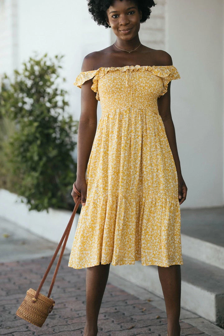 In Loom Sawyer Smocked Ruffled Dress