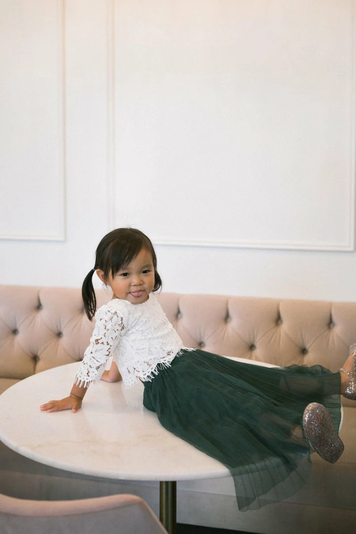 Lucy Paris Mini Vienna Pleated Tulle Skirt