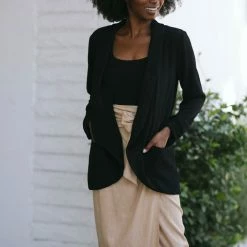 Lush Micah Open Front Blazer